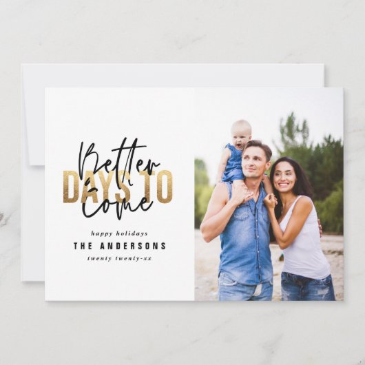 Moderne, minimale typografie met kerst feestdagenkaart (Voorkant)