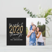 Moderne, minimale typografie met kerst feestdagenkaart (Staand voorkant)