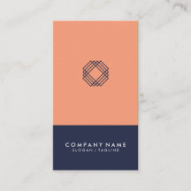 Moderne minimale Typografie Midnight Blue Vertical