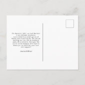 Moderne minimale typografie net getrouwd Elopement Aankondigingskaart (Achterkant)