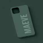 Moderne minimale typografie salie groen elegant Case-Mate iPhone 14 pro hoesje<br><div class="desc">Moderne minimale typografie girly sage groen elegant eenvoudig uniek gepersonaliseerd telefoonhoesontwerp.</div>