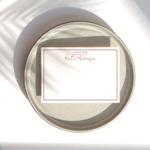 Moderne minimale Typografie Script Maroon Note Kaa