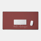 Moderne minimale typografie script maroon notitiek bureaumat (Keyboard & Muis)