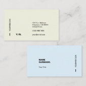 Moderne minimale Typografie-Visitekaartje Visitekaartje (Voorkant / Achterkant)