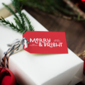 Moderne, minimale typografie, vrolijk cadeaulabel