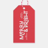 Moderne, minimale typografie, vrolijk cadeaulabel (Voorkant)