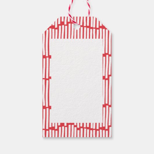 Moderne, minimale typografie, vrolijk cadeaulabel (Achterkant)