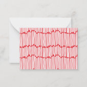 Moderne, minimale typografie, vrolijk notitiekaartje (Achterkant)