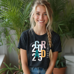 Moderne minimale Typografische Afstudeerder van 20 Tri-Blend Shirt