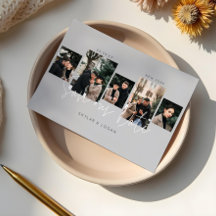 Moderne minimale Typografische Foto Collage Gray