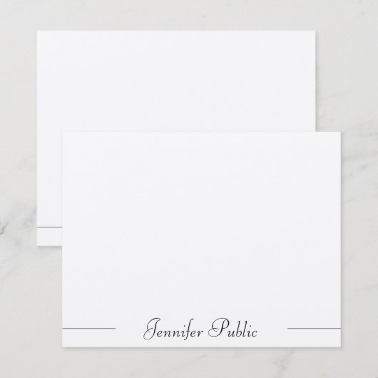 Moderne, minimale Typografische Sjabloon Trendy La (Voorkant / Achterkant)