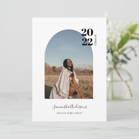 Moderne minimale uitnodiging tot het indienen van (Staand voorkant)