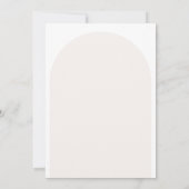 Moderne Minimale Uitnodiging van de Bridal van het (Achterkant)