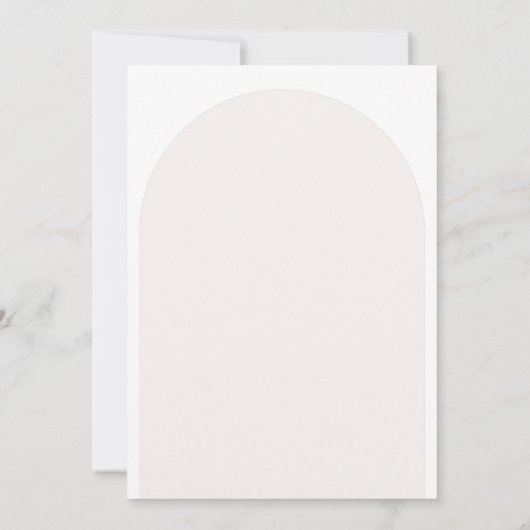 Moderne Minimale Uitnodiging van de Bridal van het (Achterkant)