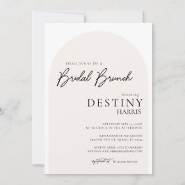 Moderne Minimale Uitnodiging van de Bridal van het