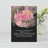 Moderne minimale uitnodiging voor 30e verjaardag G (Staand voorkant)