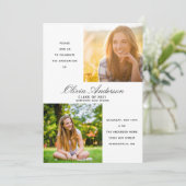 Moderne minimale uitnodiging voor fotograaf 2 (Staand voorkant)