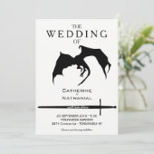 Moderne minimale uitnodiging voor het trekken van  (Staand voorkant)