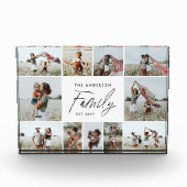 Moderne minimale unieke fotocollage familie elegan fotoblokken (Voorkant)