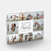 Moderne minimale unieke fotocollage familie elegan fotoblokken (Links)