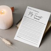 Moderne Minimale Verjaardag Favoriete geheugen spe Advieskaart