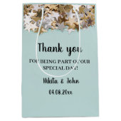 Moderne minimale Verloving/Bedankt van de bruiloft Medium Cadeauzakje (Voorkant)