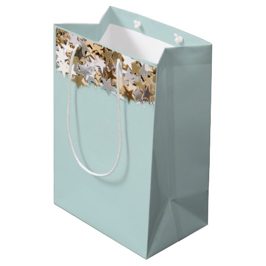 Moderne minimale Verloving/Bedankt van de bruiloft Medium Cadeauzakje (Achterkant Gekanteld)