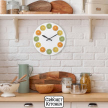 Moderne minimale verse gehaakte citrusschijfjes