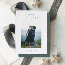 Moderne, minimale verticale kerstfoto