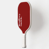 Moderne minimale vetgedrukte rode uw aangepaste na pickleball paddle (Links)