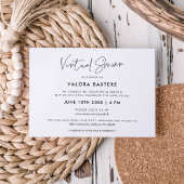 Moderne, minimale virtuele douche kaart