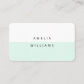 Moderne minimale Visitekaartje van de steenkoolmin (Voorkant)