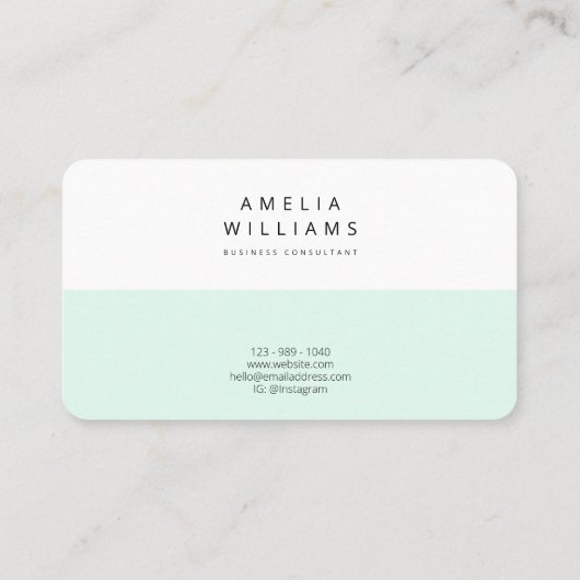 Moderne minimale Visitekaartje van de steenkoolmin (Achterkant)