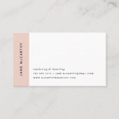 Moderne minimale Visitekaartjes | Blush (Voorkant)