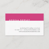 Moderne minimale Visitekaartjes | Magenta (Voorkant)