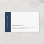 Moderne minimale Visitekaartjes | marine (Voorkant)