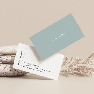 Moderne minimale Visitekaartjes   Sage