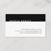 Moderne minimale Visitekaartjes | Zwart-wit (Voorkant)