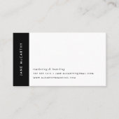 Moderne minimale Visitekaartjes | Zwart-wit (Voorkant)