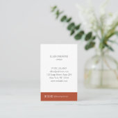 Moderne Minimale Visitenkarte Visitekaartje (Staand voorkant)