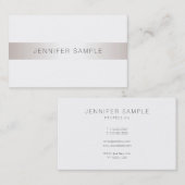 Moderne, minimale vlek Trendy Salon Elegant Visitekaartje (Voorkant / Achterkant)