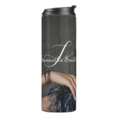 Moderne minimale volledige foto-opname thermosbeker (Gedraaid links)