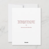 Moderne minimale vrede Liefde Joy Dog Foto Feestdagenkaart (Achterkant)