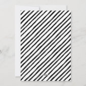 Moderne minimale vreugdevolle familie foto kerst feestdagenkaart (Achterkant)