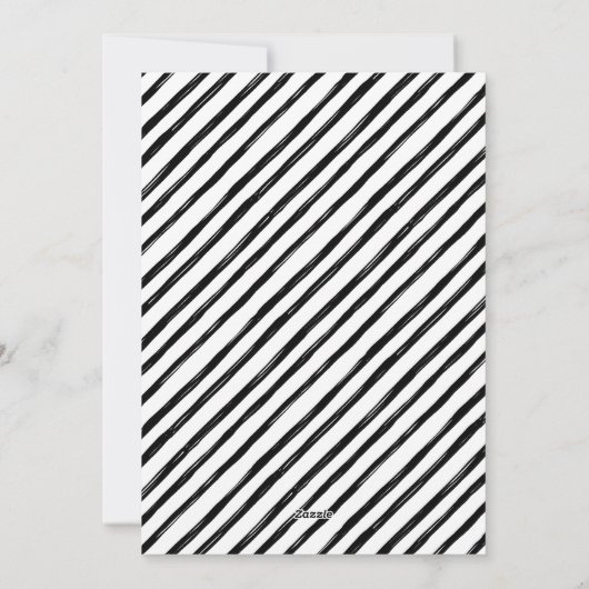 Moderne minimale vreugdevolle familie foto kerst feestdagenkaart (Achterkant)