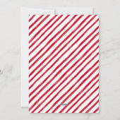 Moderne minimale vreugdevolle rode familie 3 foto  feestdagenkaart (Achterkant)