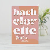 Moderne minimale vrijgezellenweekend uitnodiging (Staand voorkant)