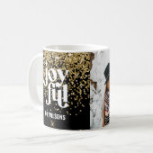 Moderne minimale vrolijke fotovakantie met typogra koffiemok (Voorkant links)