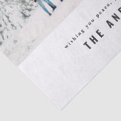 Moderne minimale vrolijke fotovakantie met typogra tissuepapier (Detail)