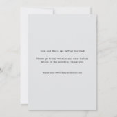 Moderne, minimale Waterverf foto slaat de datum op Save The Date (Achterkant)